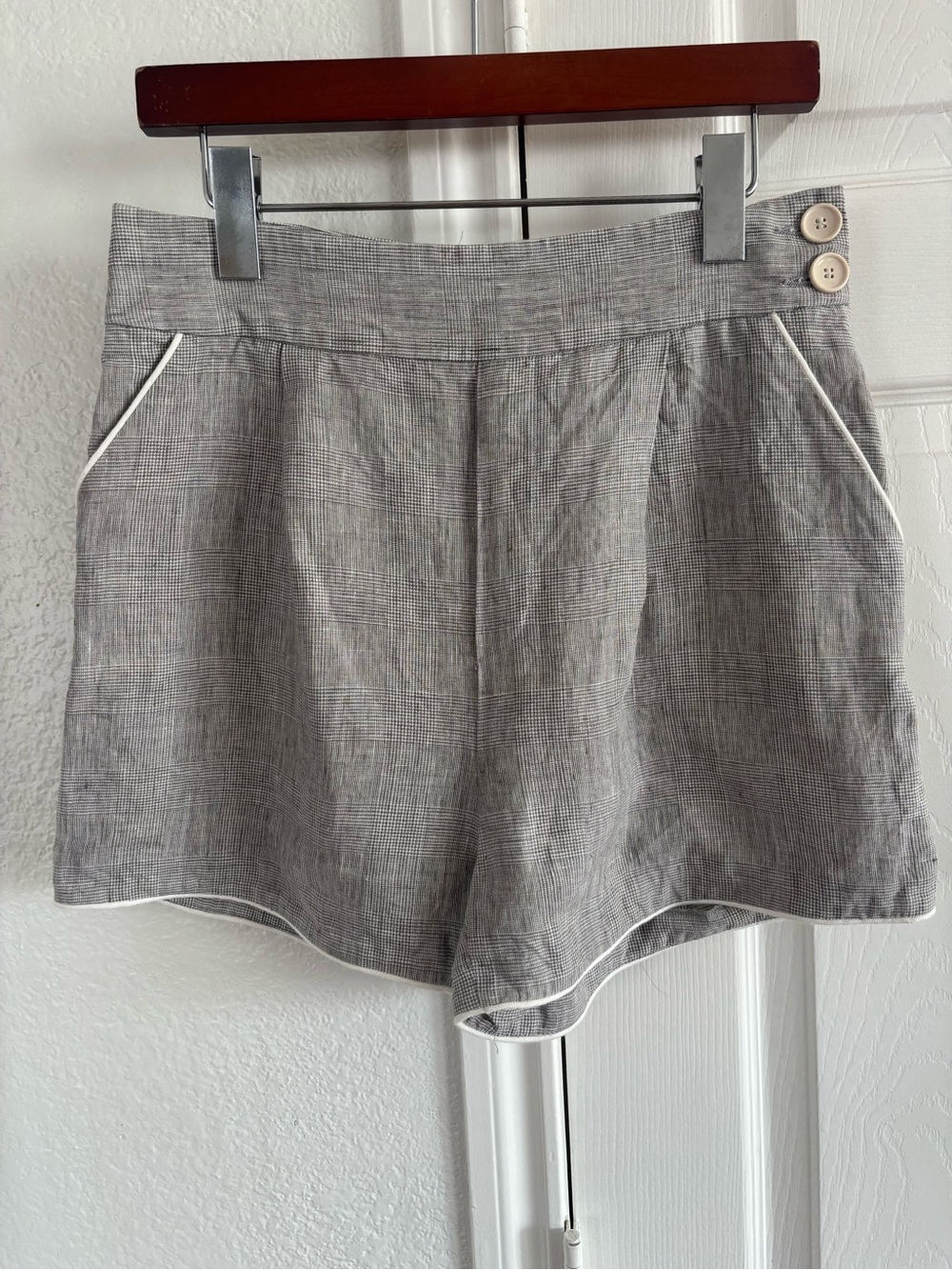 Band of Outsiders Women's Patterned Plaid Shorts Size 3
